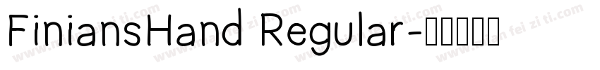 FiniansHand Regular字体转换